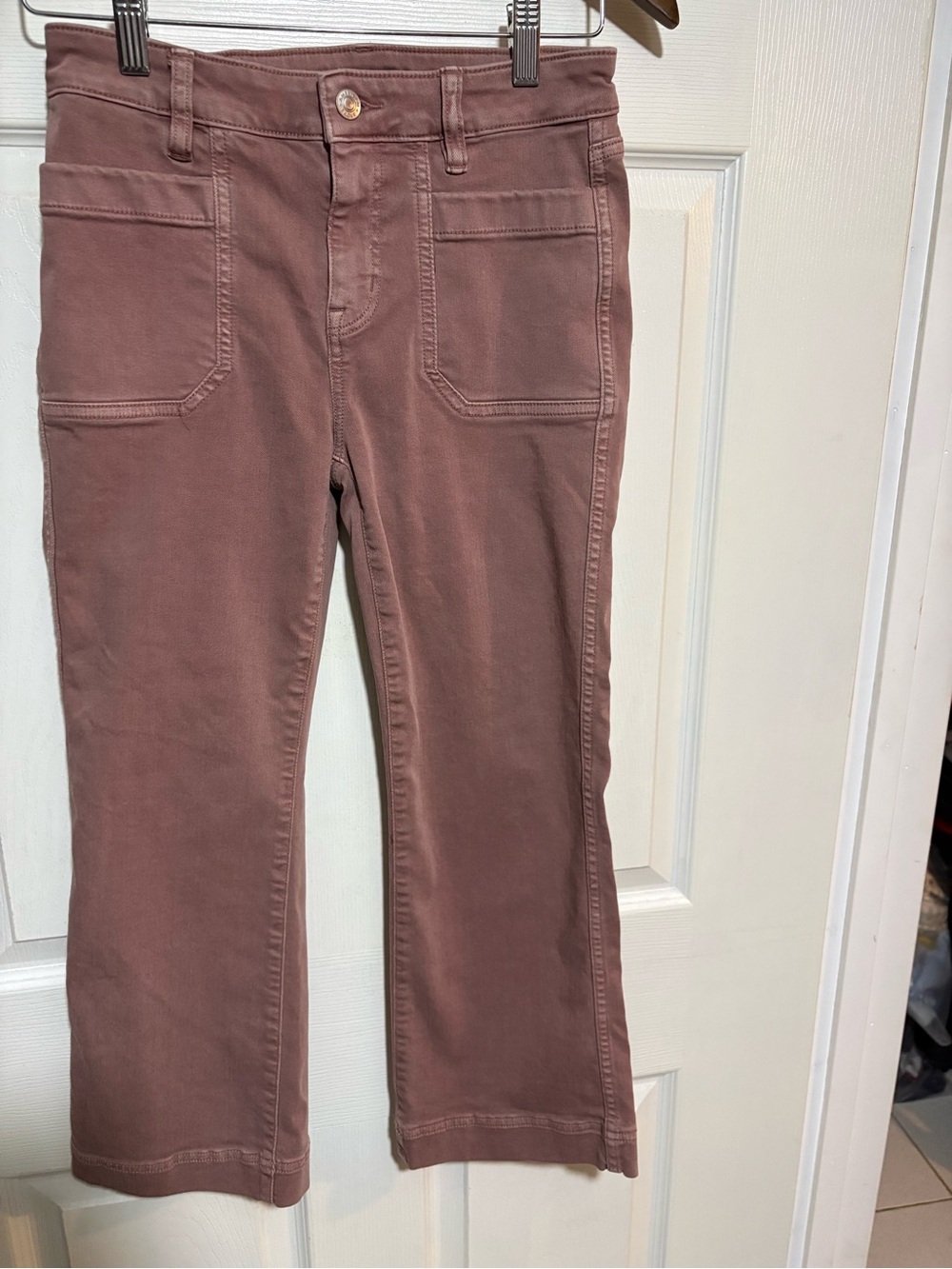 American Eagle Dusty Rose Crop  Stretch Pants